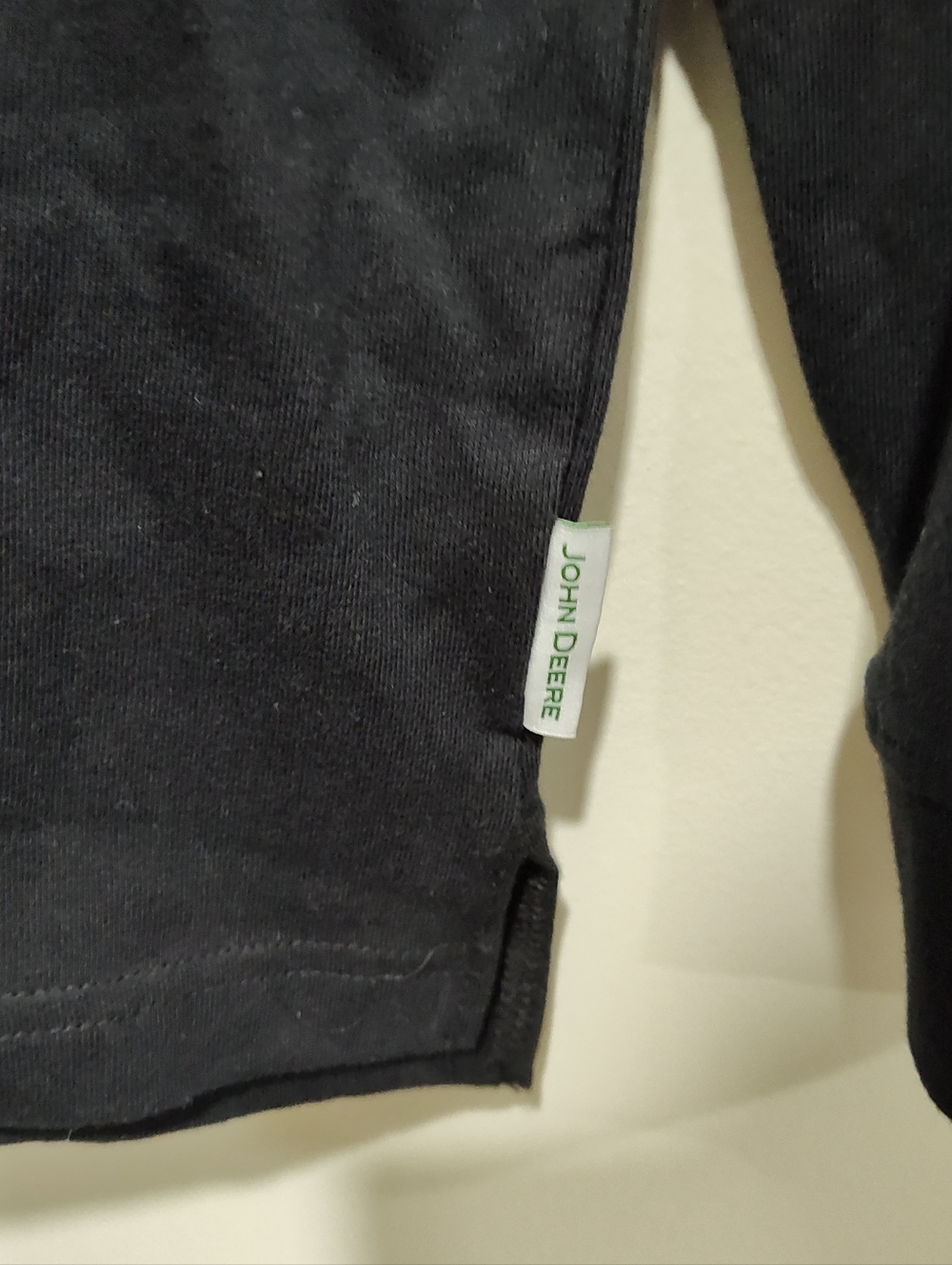 NWT John Deere Mens Long Sleeve T-Shirt Embroidered Logo Crew Neck Black Size XL - Picture 6 of 10